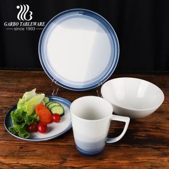 New design gradually change color glazed dinner set