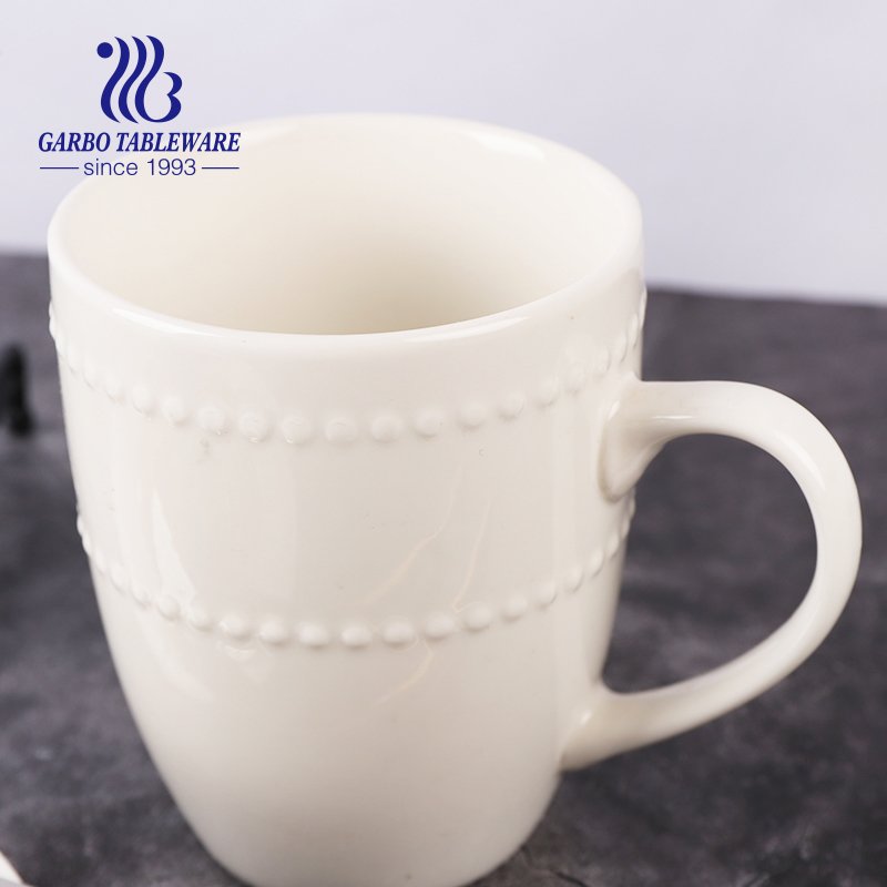 Chinastone taza de cerámica con impresión en color café espresso tazas para beber color gres esmaltado taza roja 300 ml tazas de agua clásicas