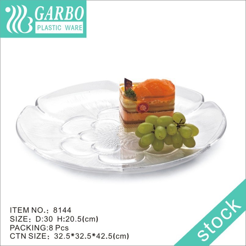 12inch BPA free food safe strong plastic serving platter for all seasons