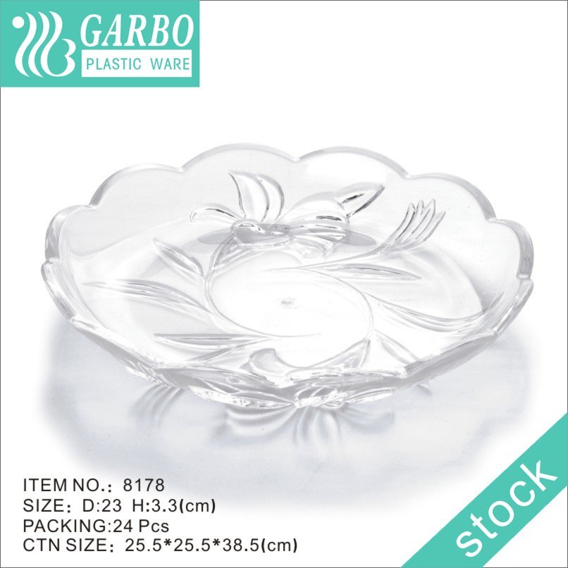 12inch BPA free food safe strong plastic serving platter for all seasons