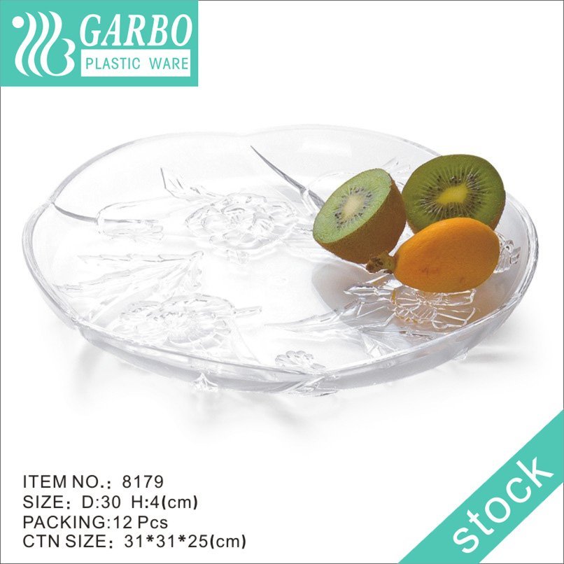 12inch BPA free food safe strong plastic serving platter for all seasons