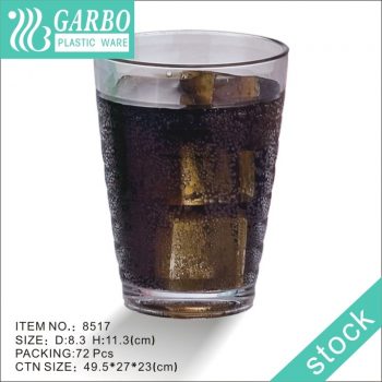 Copos para bebidas duráveis ​​de policarbonato transparente de policarbonato de 14 oz / 380 ml de plástico refrigerado