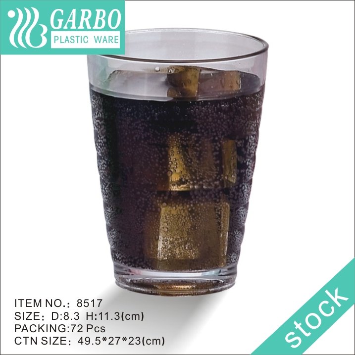 Vaso en círculo de policarbonato transparente barato pupular de 12 oz