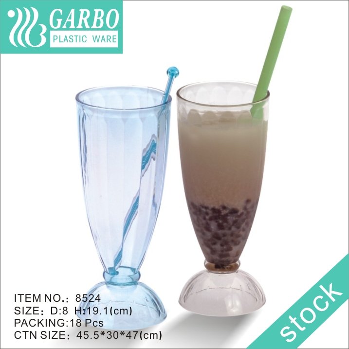 Durable 14oz/380ml transparent polycarbonate cool cola plastic drinking cups