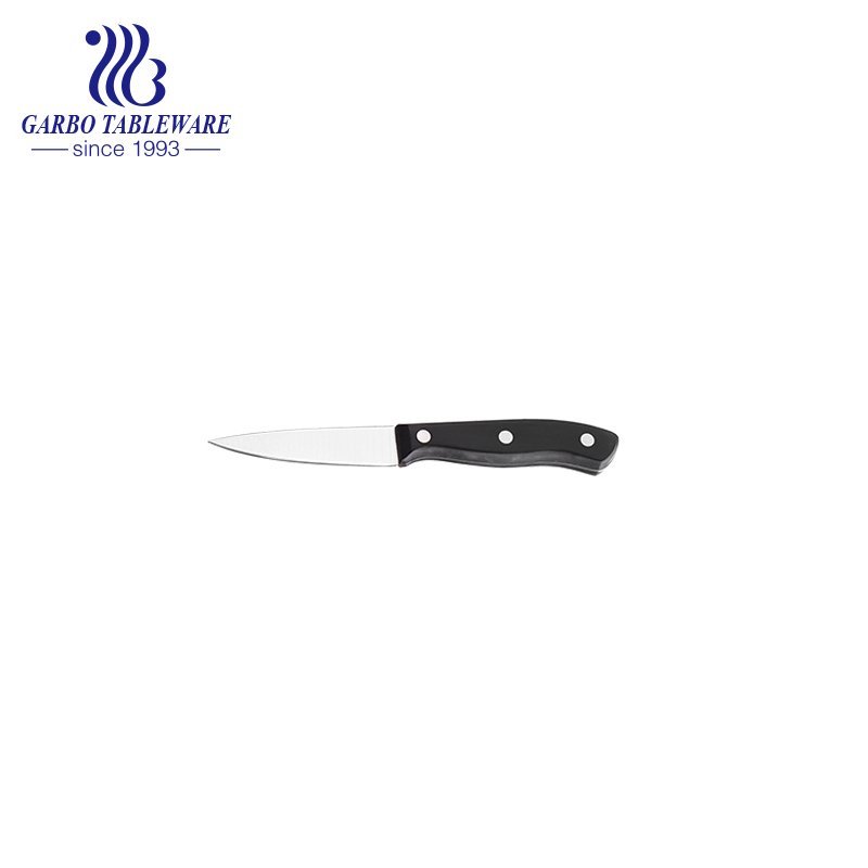 سكين عملي من الفولاذ المقاوم للصدأ مقاس 3.5 بوصة ، استخدام مطبخ حاد ، شعار مخصص ، سكين تقشير ملون يدويًا