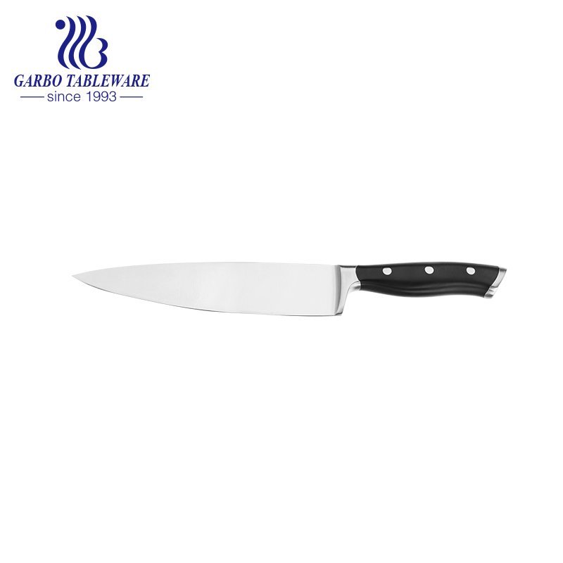 1 embalagem de cartão de cabeça Mordern estilo 420 faca de aço inoxidável fabricante PP Hand Chef Knife