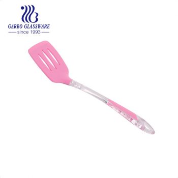 Conjunto de espátula Turner de silicone resistente ao calor em aço inoxidável para cozinha Turner sólido, espátula com fenda e utensílios de espátula de peixe para cozinhar