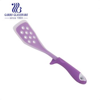 Conjunto de espátula de silicone Turner Conjunto de espátula de borracha antiaderente com fenda para servir Turner espátula sólida colher utensílios