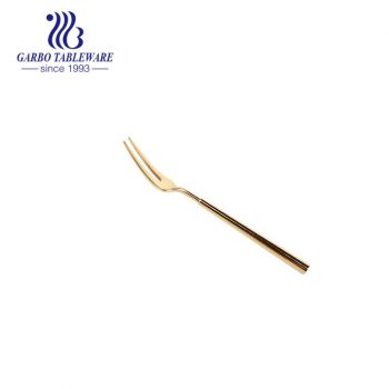 6 inches Top-quality classy luxury golden 304SS fruit fork for dessert fruits