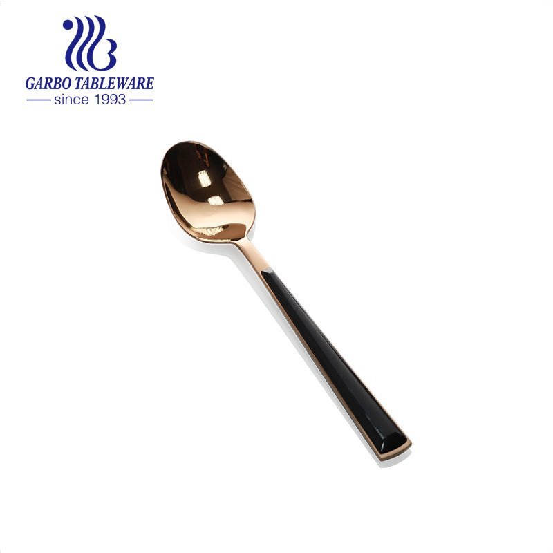 High quality cartoon cute design plastic handle 304 stainless steel fork spoon for kids