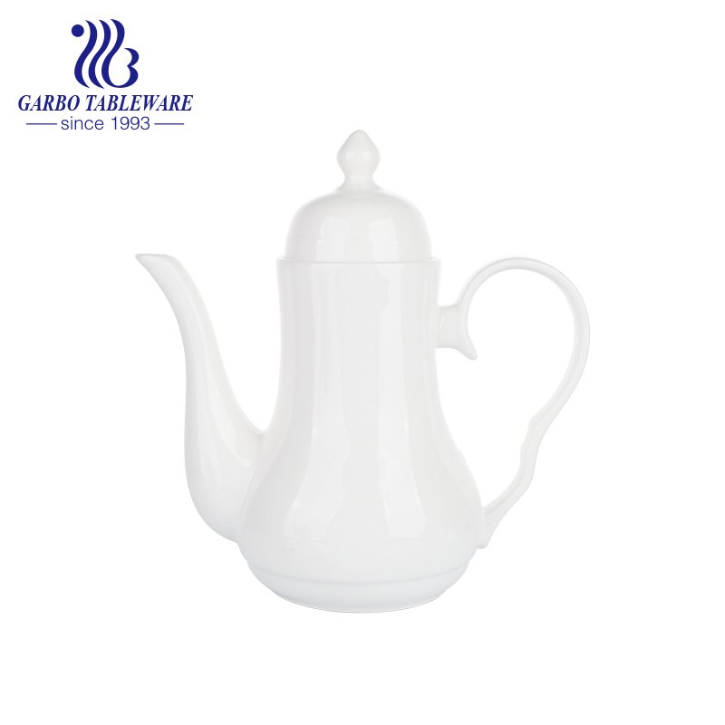 New bone china vintage teapot with lid custom restaurant dinnerware