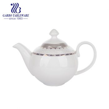 New bone china vintage teapot with lid custom restaurant dinnerware