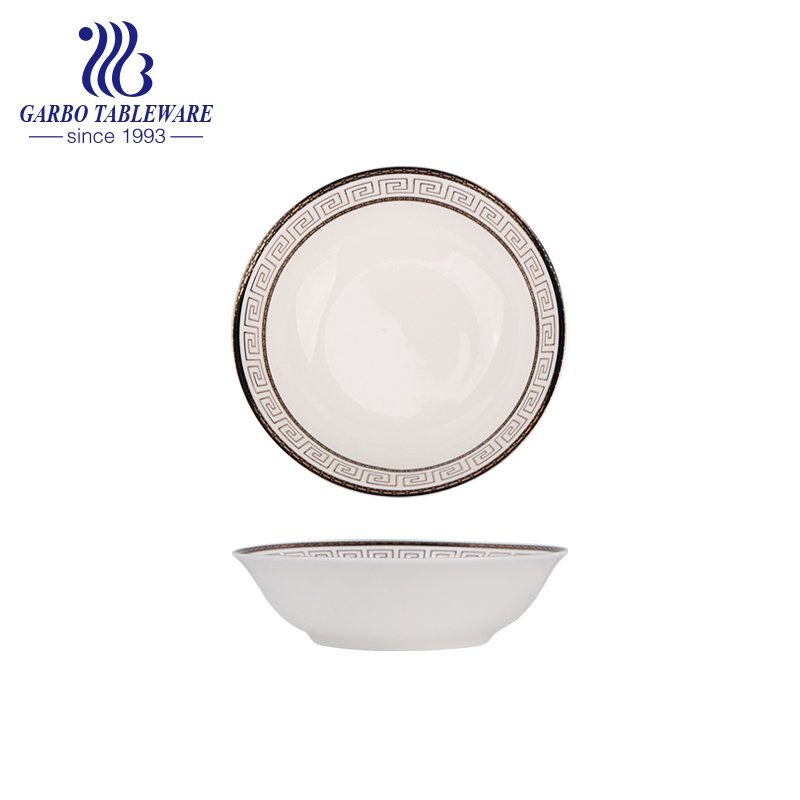 Nuevo cuenco de porcelana china de 320 ml con decoración personalizable para venta al por mayor