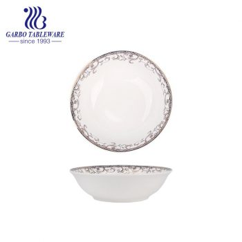 Nuevo cuenco de porcelana china de 320 ml con decoración personalizable para venta al por mayor