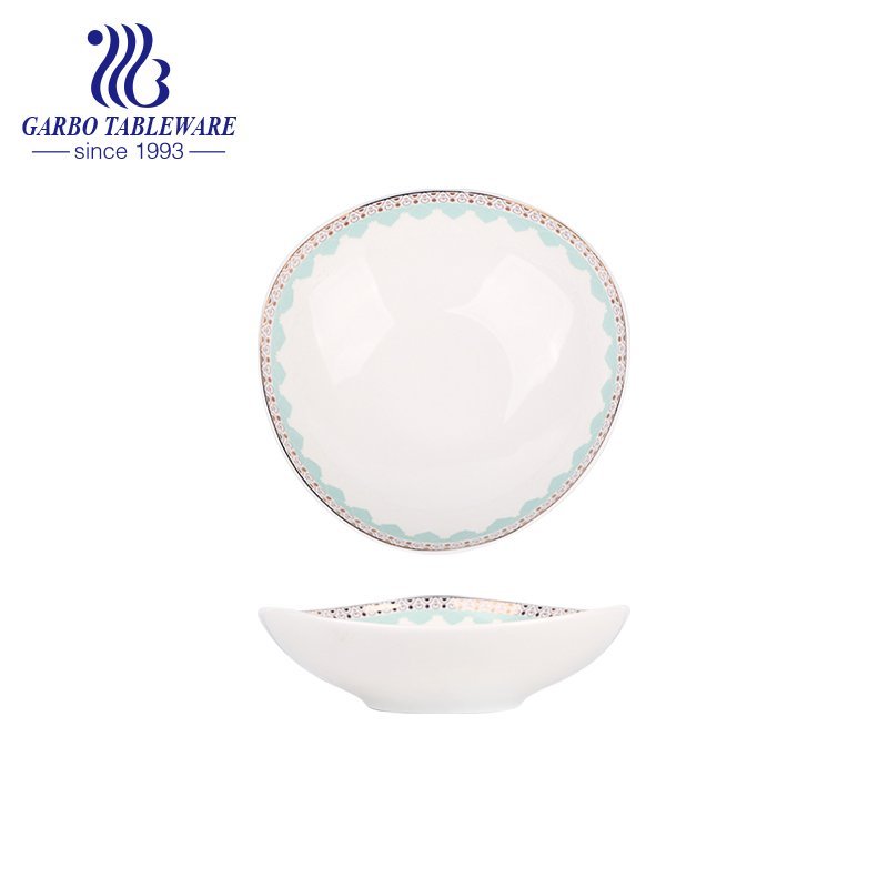 Nouveau bol en porcelaine de 320 ml avec décoration personnalisable pour la vente en gros
