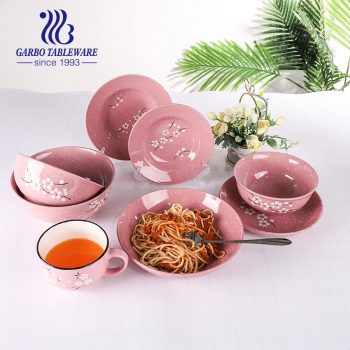 Wholesale hand-painted rice cereal bowl with wintersweet design