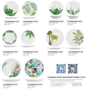 Read more about the article Garbo custom tropical style under glazed ceramic dinnerware
