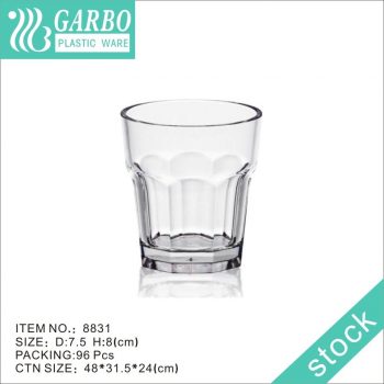 Vaso de medida pequeño claro libre de BPA 190ml vaso de agua de policarbonato para beber