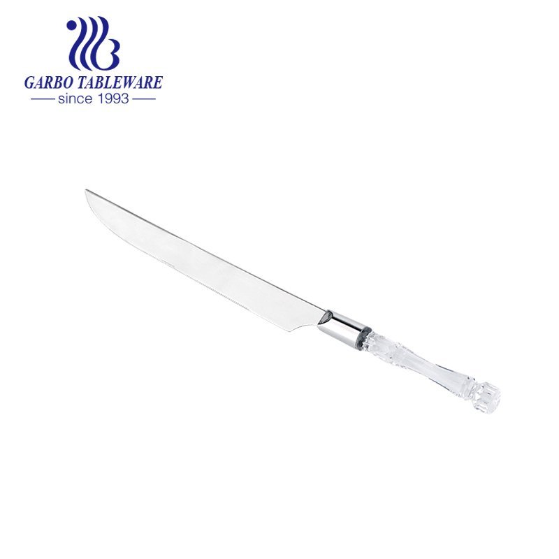 BBQ knife with transparent PP handle