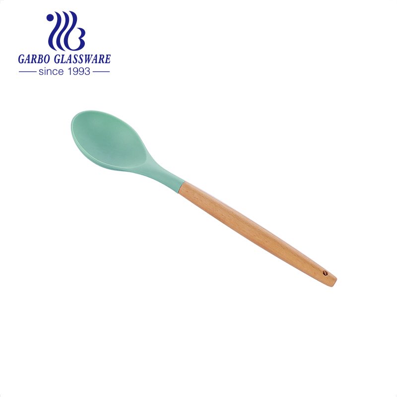 Cuchara de nailon para cocina, utensilios de cocina, cuchara antiadherente para sopa, con resistente al calor, apta para lavavajillas