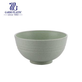 Classical round design grass green eco-friendly material plastic unbreakable bowl for noddles salad
