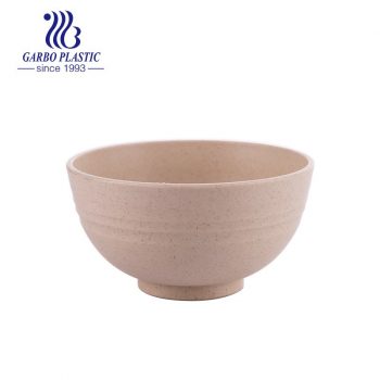 Machine-made bulk pack healthy plastic light butter brown customized bowl for rice noodles