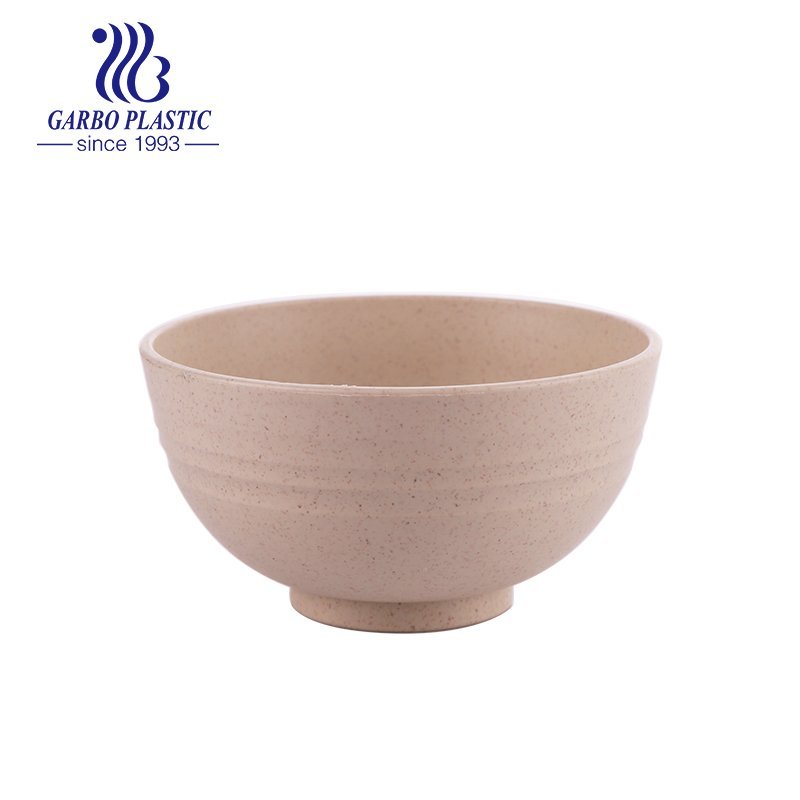 4.5inch classical round purple healthy wheat straw plastic rice noddles bowl with factory cheap price