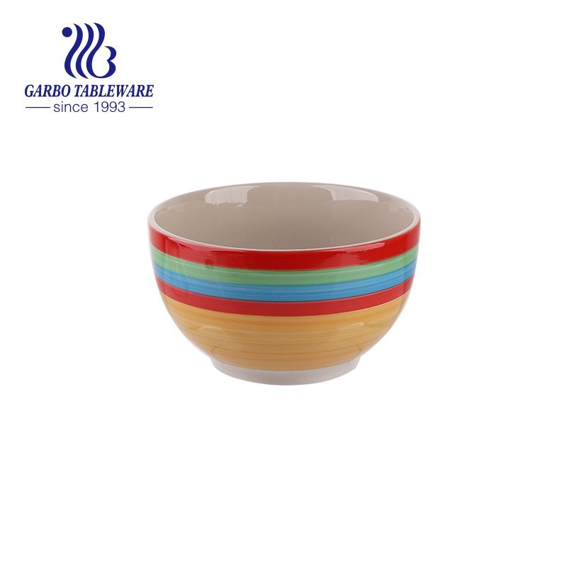 New rainbow series of 720ml stoneware bowl for wholesale
