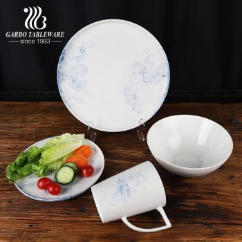 New design splash ink high quality porcelain dinnerware