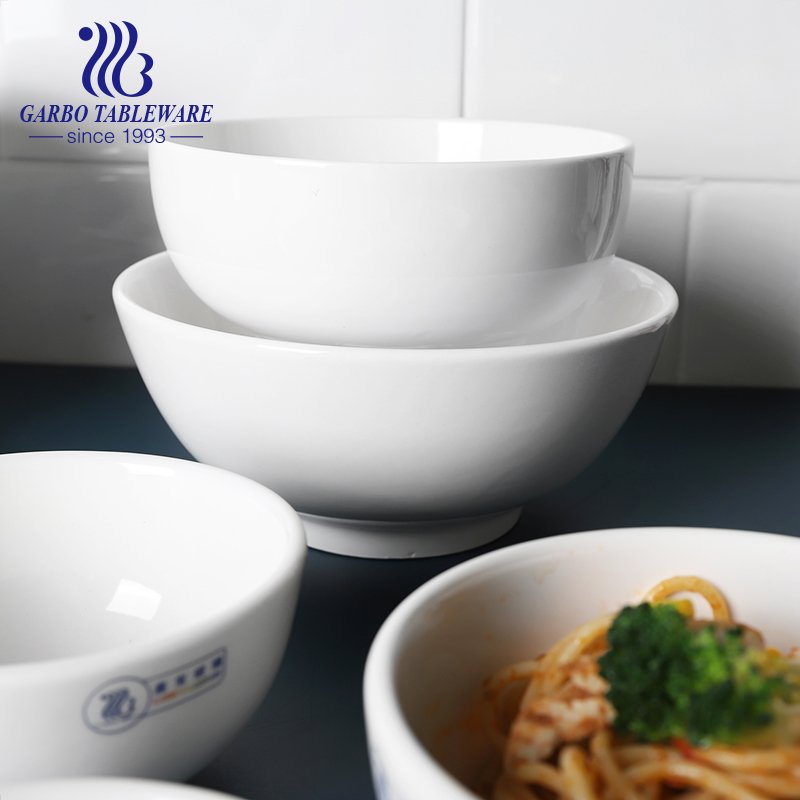 Wholesale 680ml popular hotel porcelain bowl for restaurant and canteen