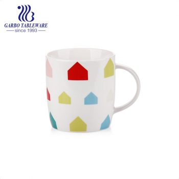 Porcelain print colorful drinking mug ceramic coffee mugs stoneware good quality cold drinks juice cup with handle new bone china cups