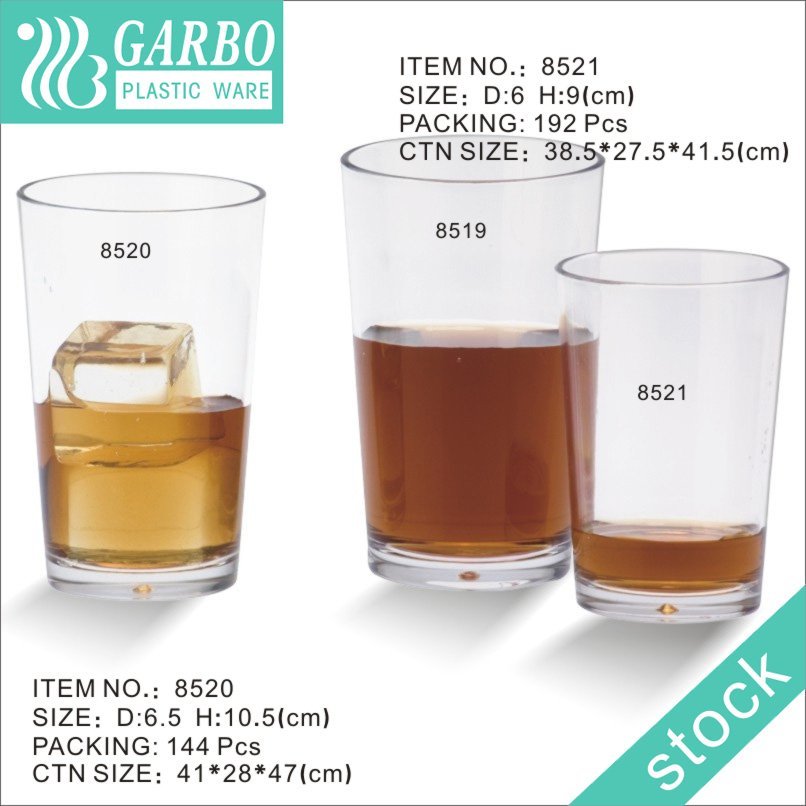 China PC water cup polycarbonate cold drinking cup for restaurant