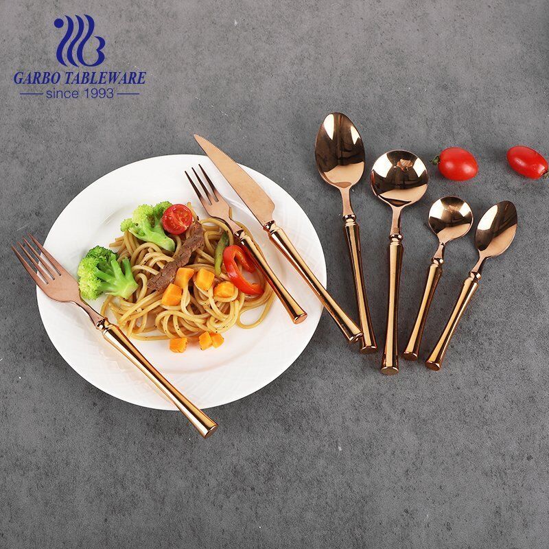 Super good quality present gift fork charger handle luxury stainless steel fork