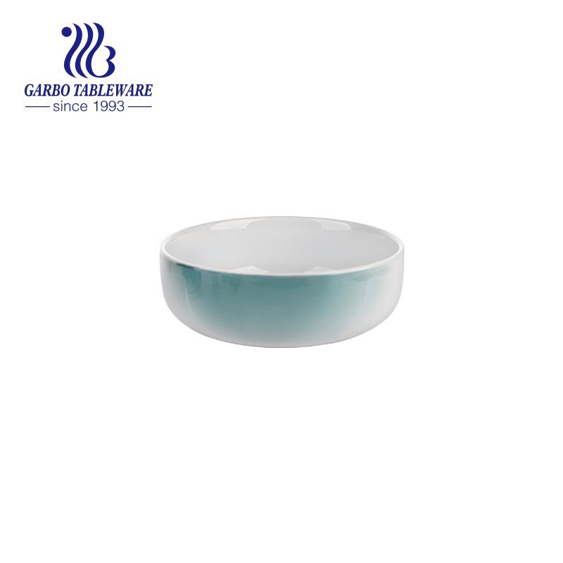 370ml mixed color glazed bowl with cylinder shape for wholesale