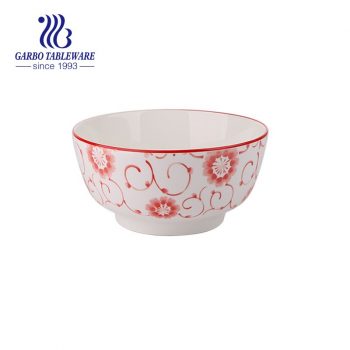 1200ml ceramic bowl with outside underglazed decal for sale