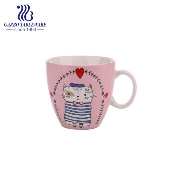 Creative ceramic coffee mug porcelain print color drinking mugs set cute cups