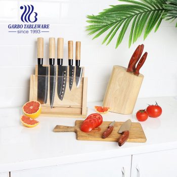 چاقوی نان عمده فروشی با دسته چوبی 420 استیل استفاده از آشپزخانه