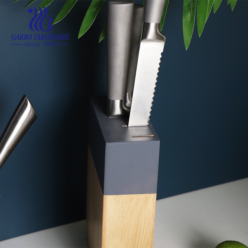 Коричневый пакет коробки высшего качества 430 кухонный профессиональный нож из нержавеющей стали