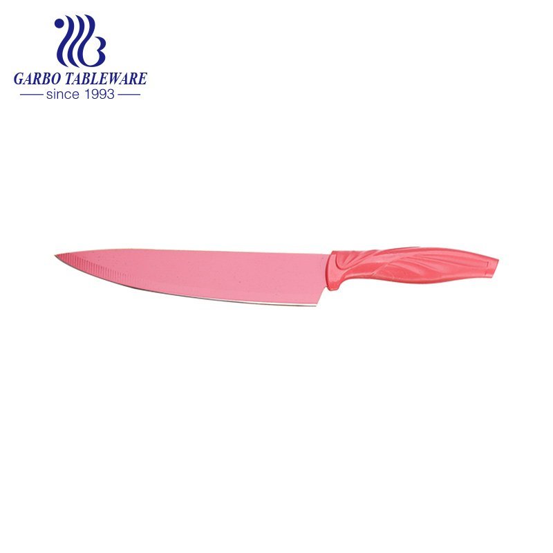 420SS Blad cor personalizada de alta qualidade PP mão 8 polegadas faca profissional para chef