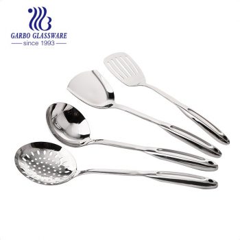 Material de aço inoxidável resistente ao calor 201 de alta qualidade Conjuntos de utensílios de cozinha 4 unidades de utensílios de cozinha