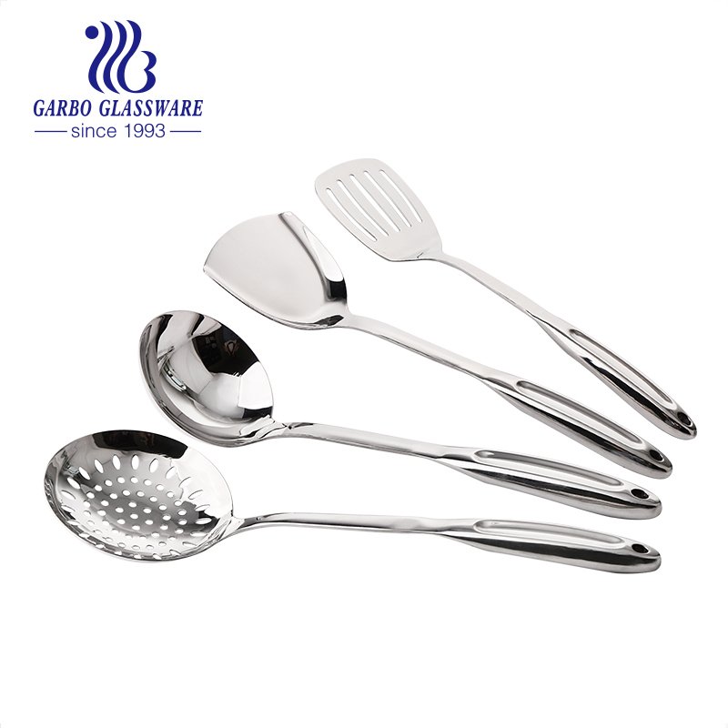 201 Stainless Steel Slotted Spoon Handle Mesh Food Strainer Stainless Steel Colander Skimmer Slotted Spoon