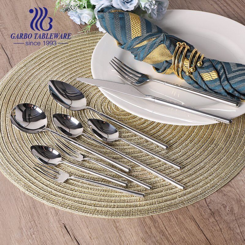 Custom stainless steel fork with heavy and colorful handle for hotel and resutaurant