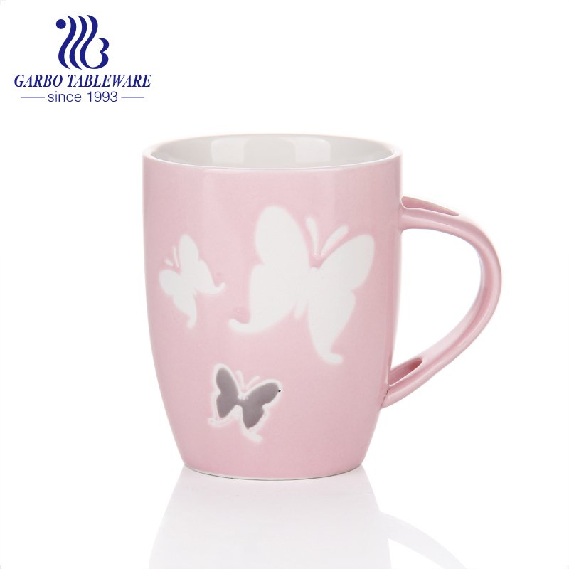 Ceramic drinking mug stoneware print water mug daily home drinks ware