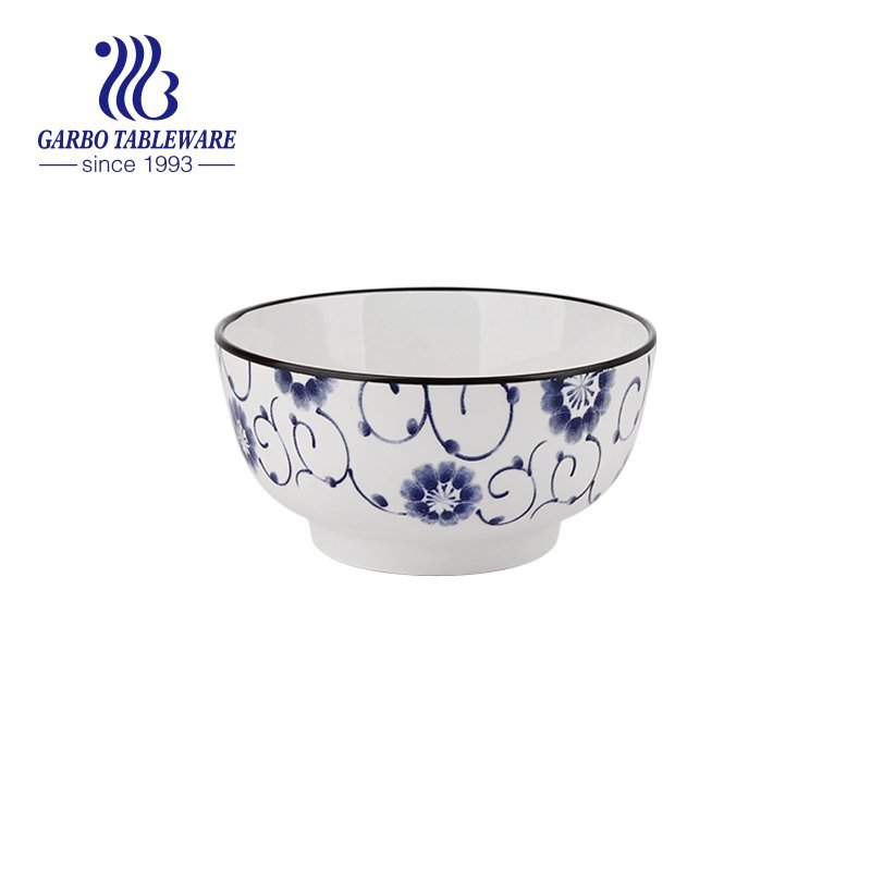 Bowl with christmas design 640ml for eating rice for wholesale