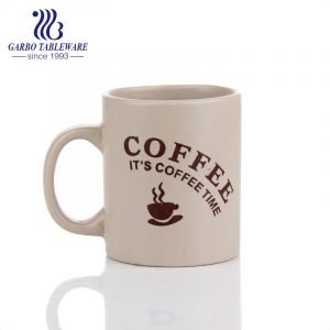 Ceramic drinking mug stoneware print water mug daily home drinks ware