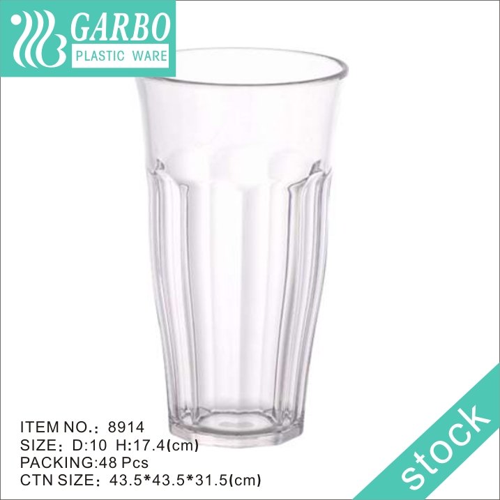كوب شرب ماء بولي كربونات شفاف 18 أونصة 500 مل من Garbo Factory