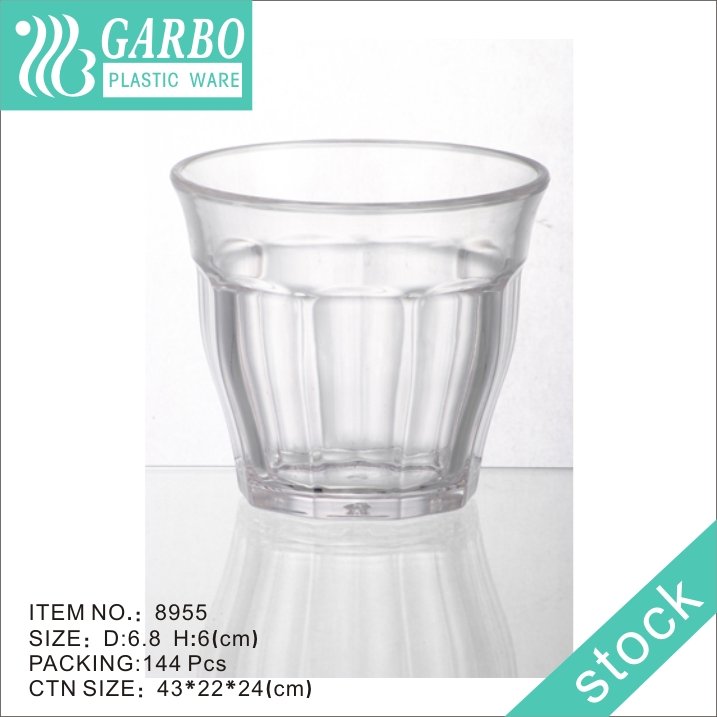 promotion 50ml polycarbonate whiskey shot glass cup with thick bottom