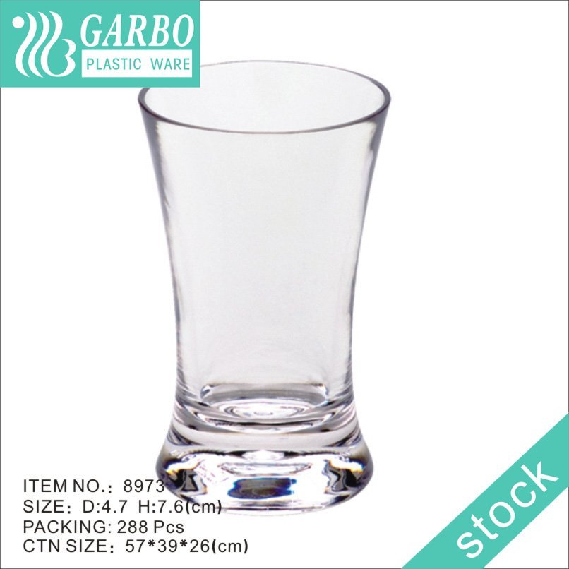 Garbo all purpose clear drinking glass cup polycarbonate circle design