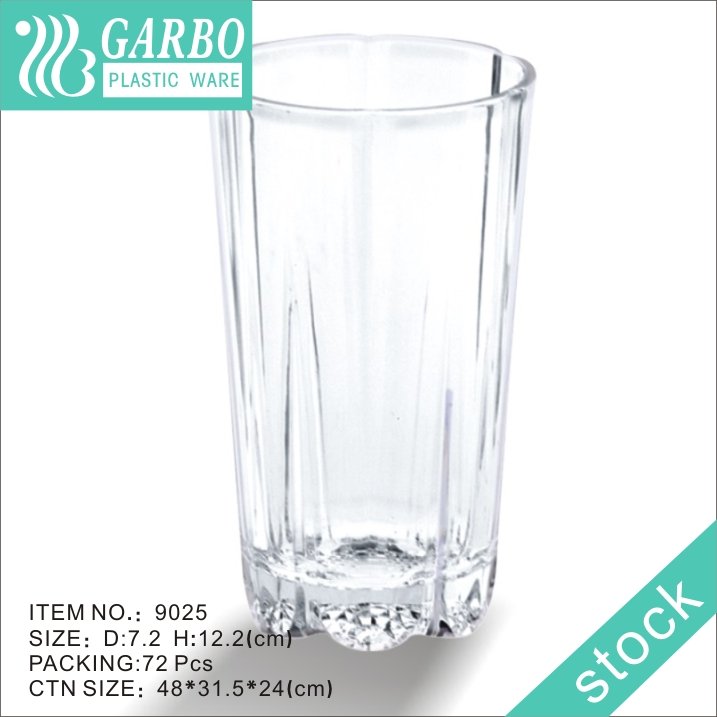 Plasticware 500ml transparent polycarbonate highball drinking glass cup