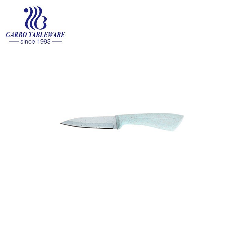 Fabricante chinês, faca de descascar para cozinha pendente e ecológica, com mão de palha de trigo